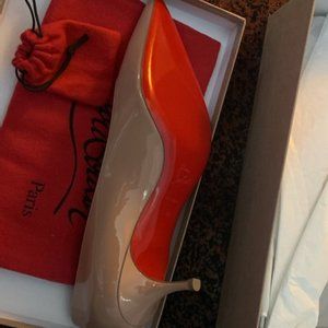 CHRISTIAN LOUBOUTIN Kate Patent Red Sole Pumps
